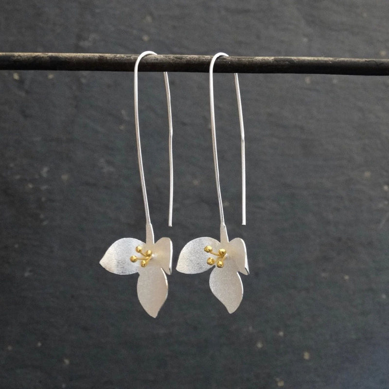 Delicate Artisan Silver Earring