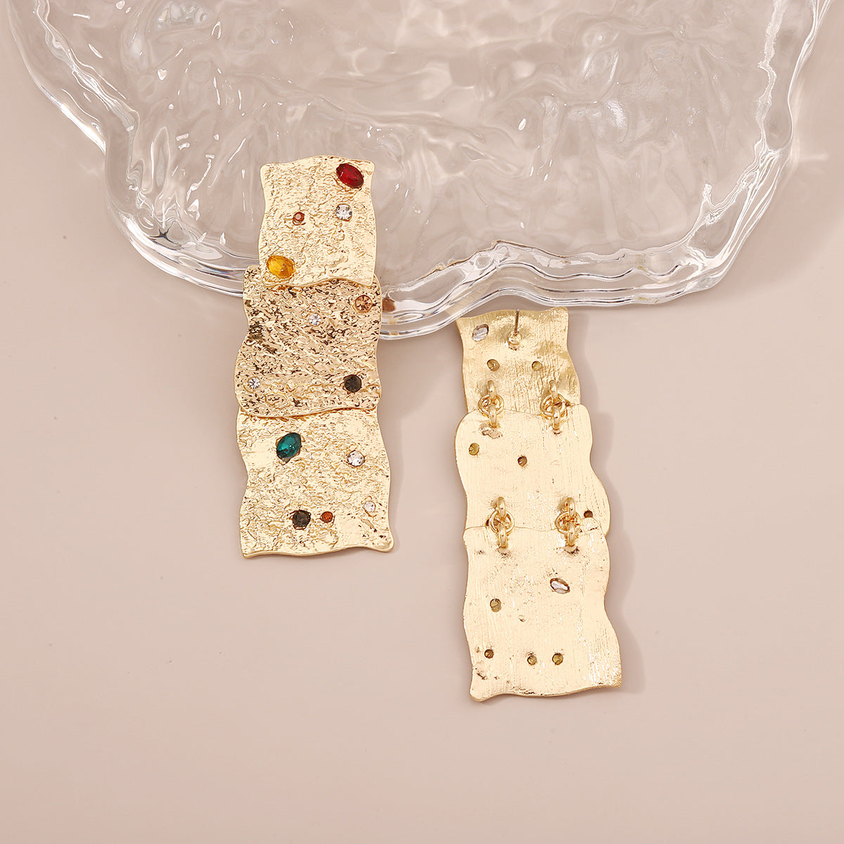 Delicate Artisan Gold Earring