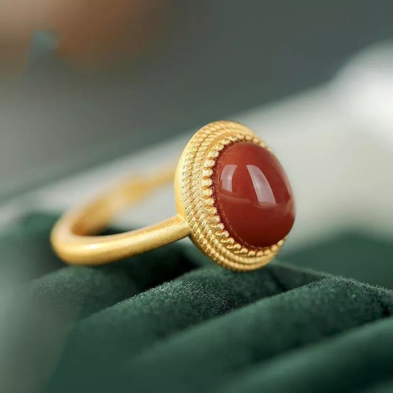 Delicate Artisan Gold Ring