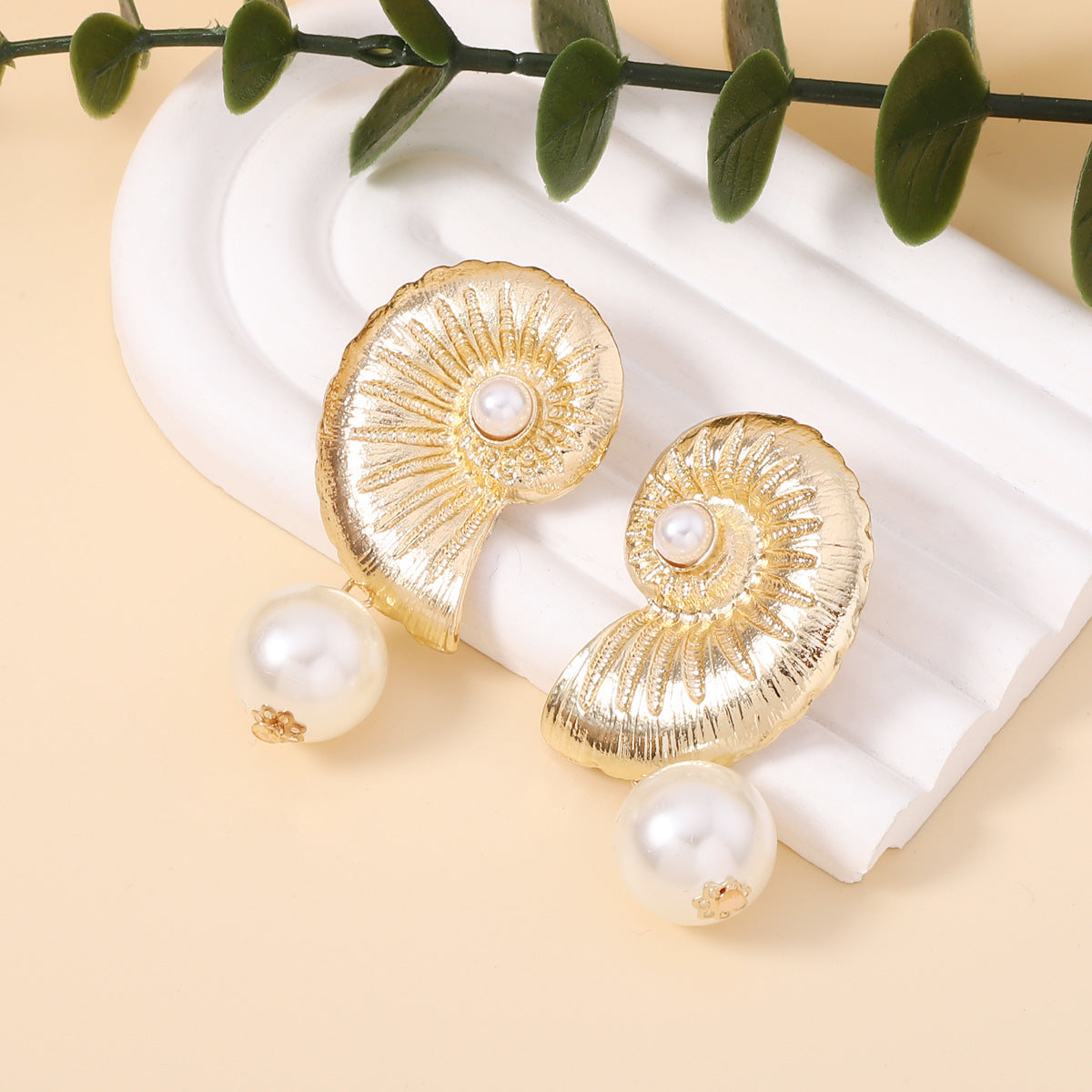Delicate Artisan Pearl Earring