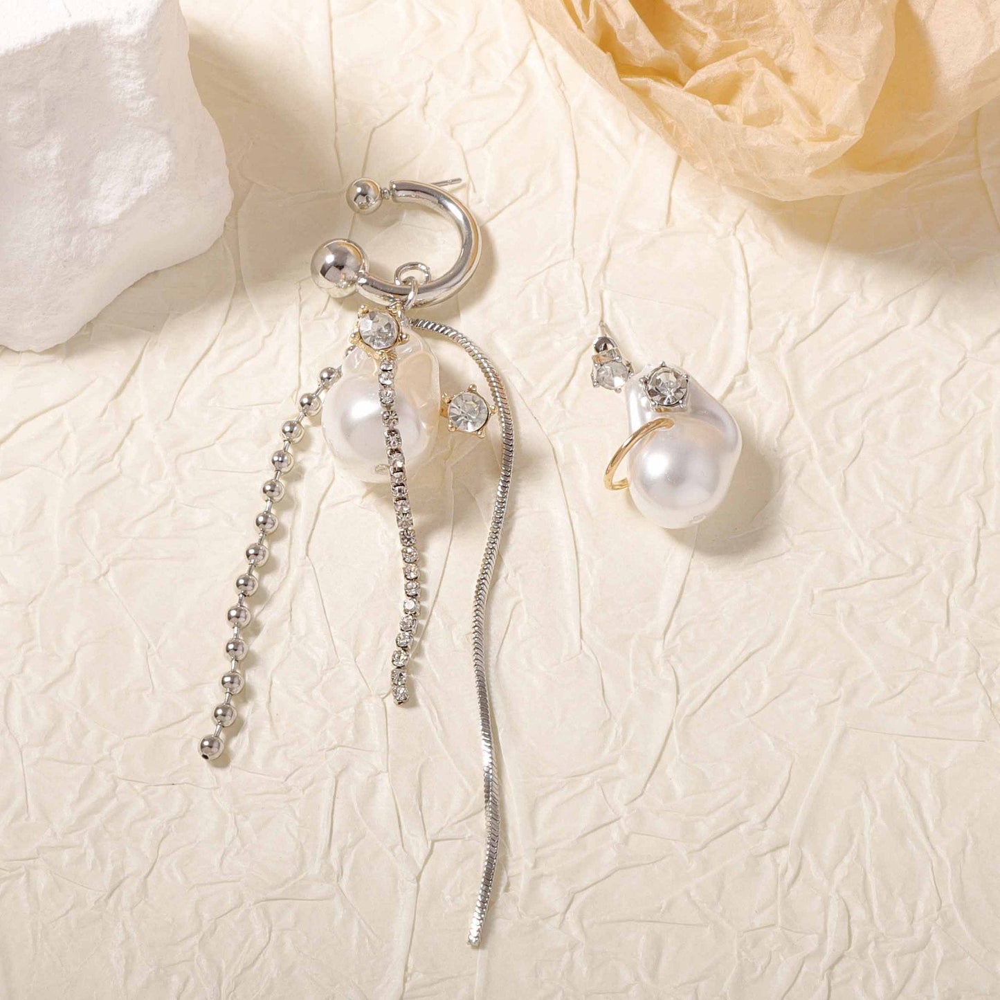 Delicate Artisan Pearl Earring