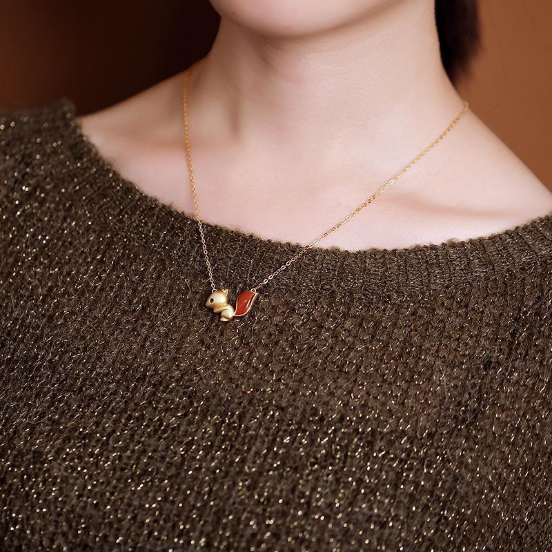 Vintage Handmade Gold Necklace