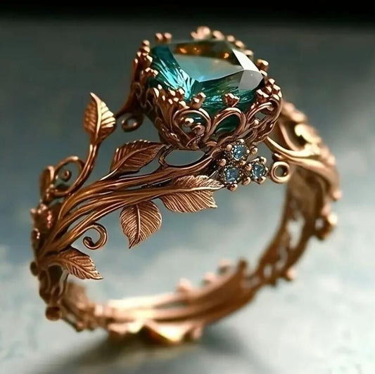 Delicate Artisan Gold Ring