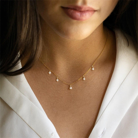 Vintage Handmade Pearl Necklace