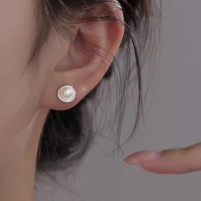 Delicate Artisan Pearl Earring
