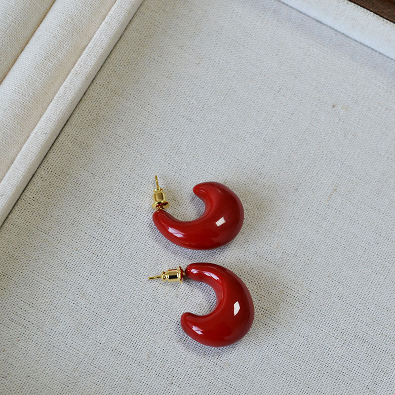 Vintage Handmade Silver Earring