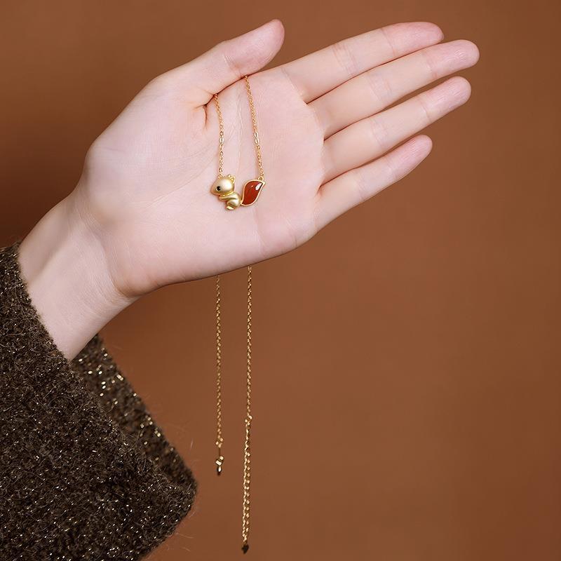 Vintage Handmade Gold Necklace