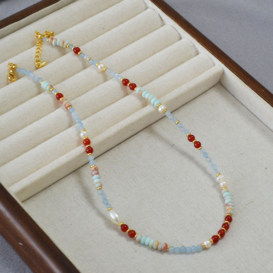 Delicate Artisan Pearl Necklace