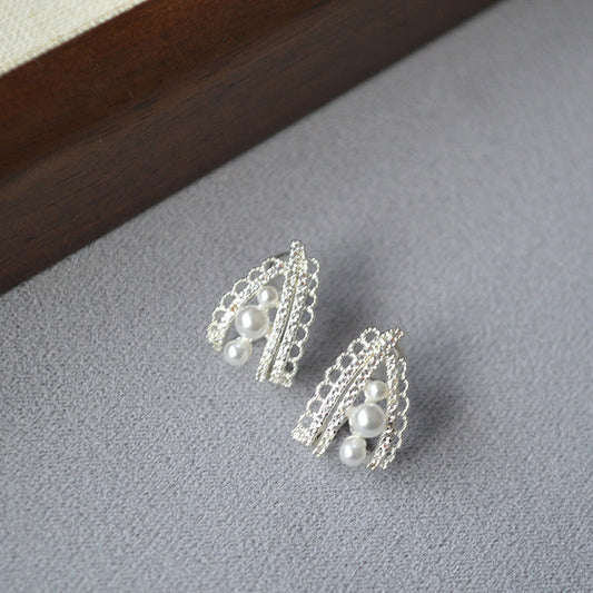 Delicate Artisan Silver Earring