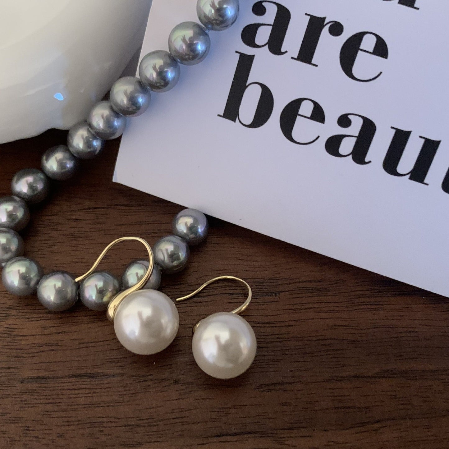Delicate Artisan Pearl Earring