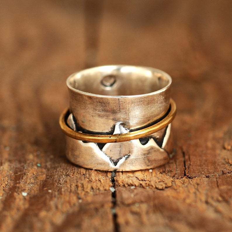 Delicate Artisan Gold Ring