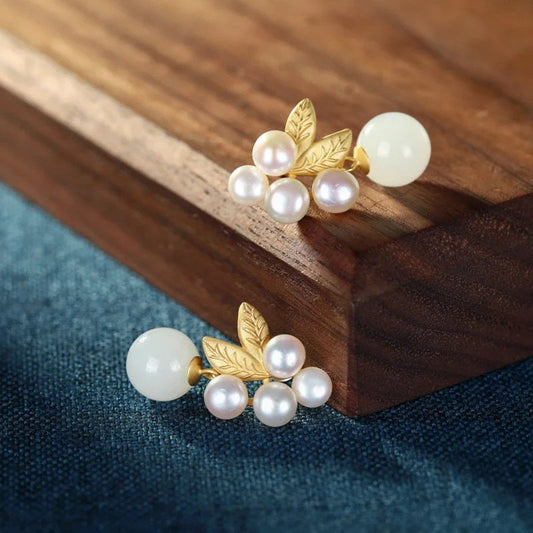 Delicate Artisan Gold Earring