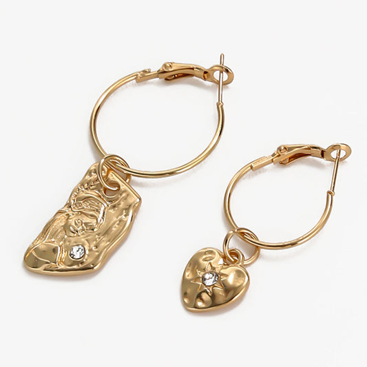 Vintage Handmade Gold Earring