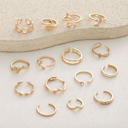 Delicate Artisan Gold Ring