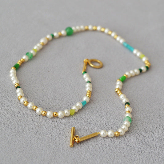 Delicate Artisan Pearl Necklace
