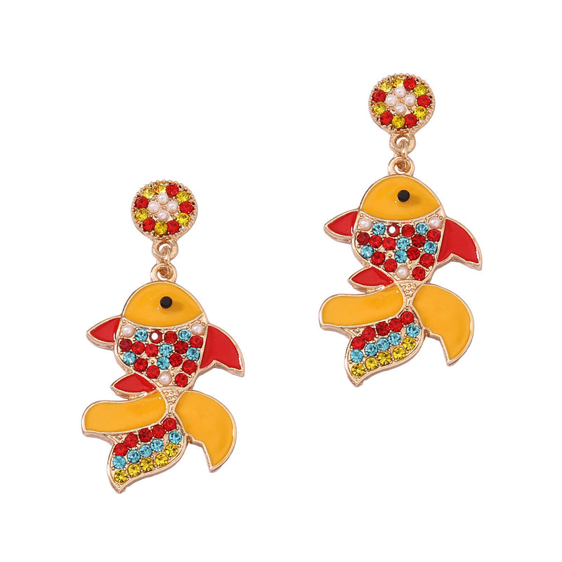 Delicate Artisan Gold Earring