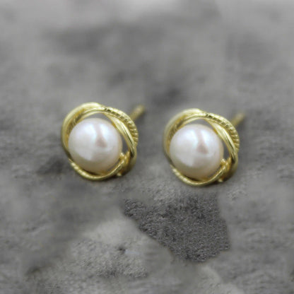 Delicate Artisan Pearl Earring