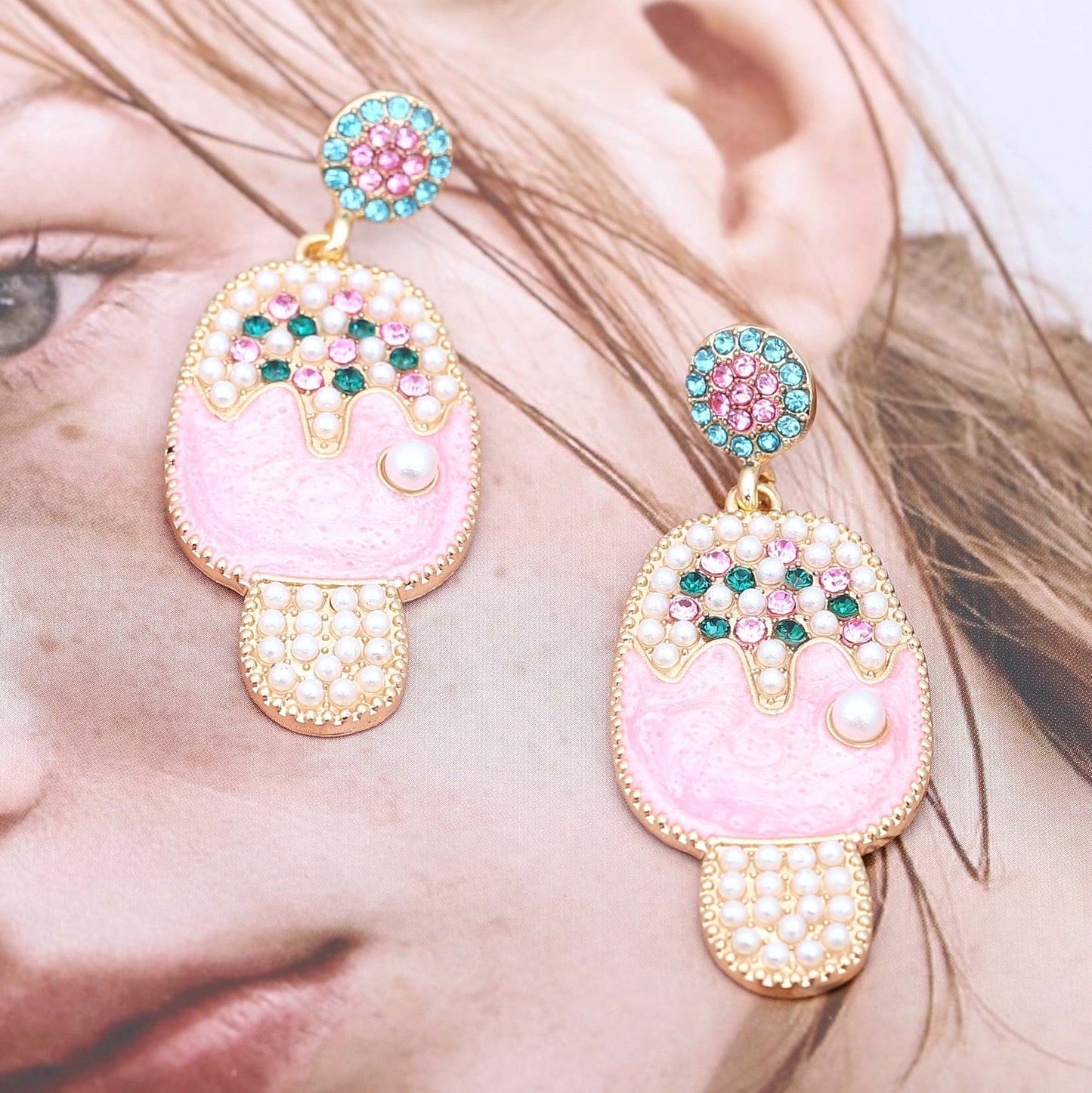 Delicate Artisan Pearl Earring