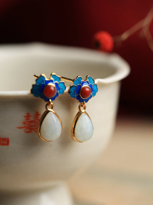 Vintage Handmade Gold Earring