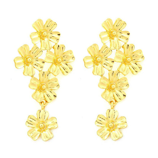 Delicate Artisan Gold Earring