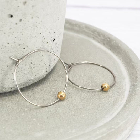 Delicate Artisan Gold Earring