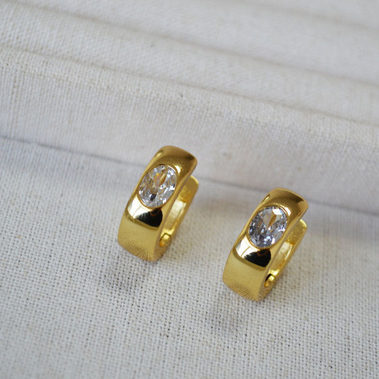 Vintage Handmade Gold Earring
