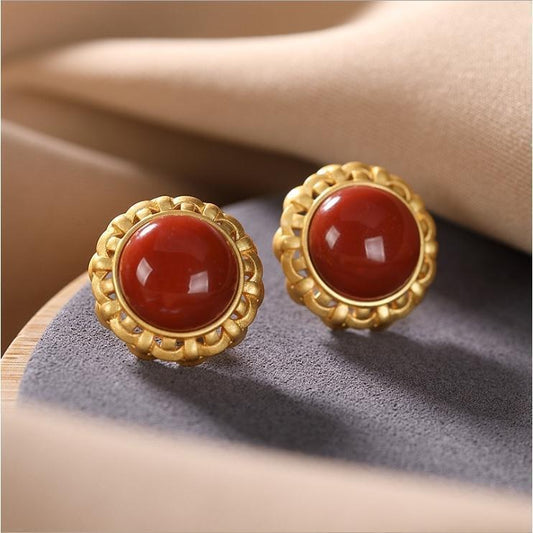 Vintage Handmade Gold Earring