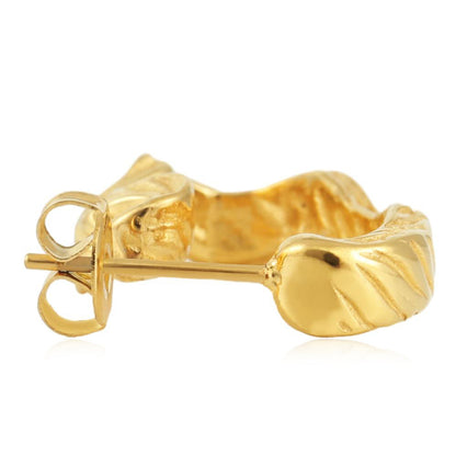 Delicate Artisan Gold Earring