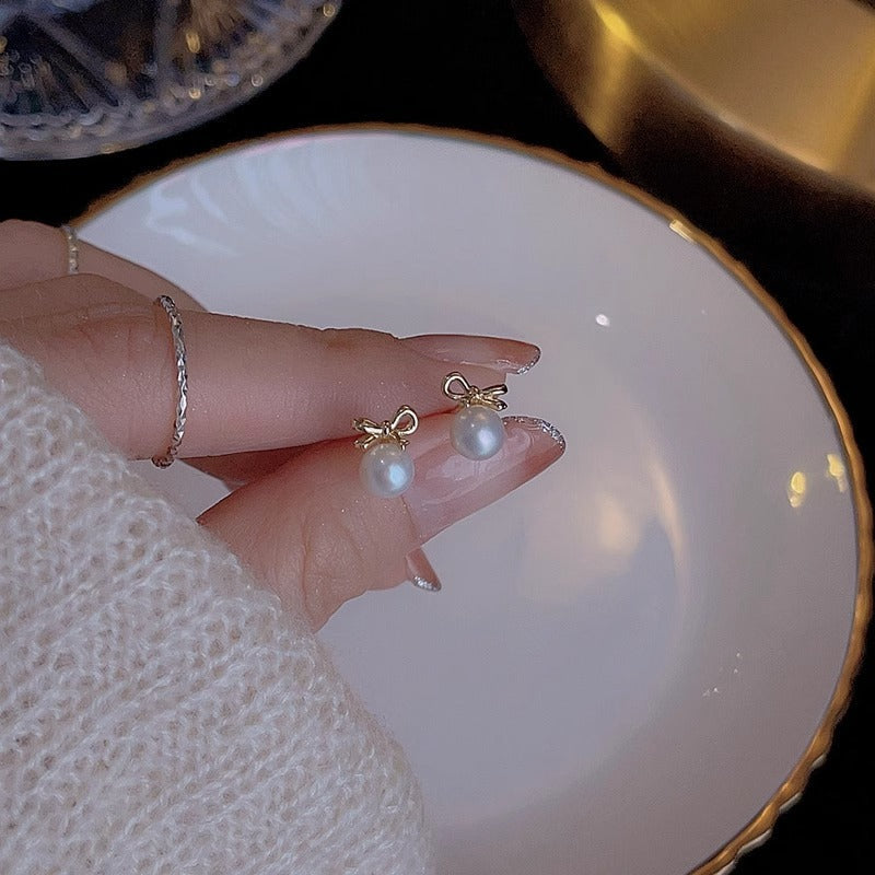 Delicate Artisan Pearl Earring