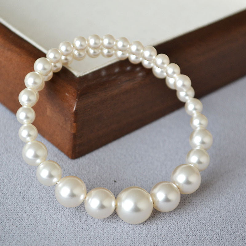 Delicate Artisan Pearl Bracelet