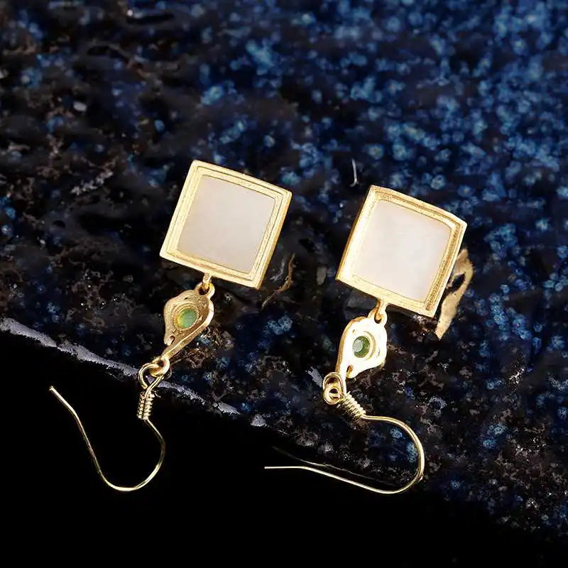 Vintage Handmade Gold Earring