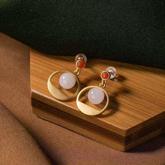 Vintage Handmade Gold Earring