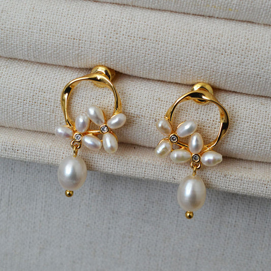 Vintage Handmade Silver Earring
