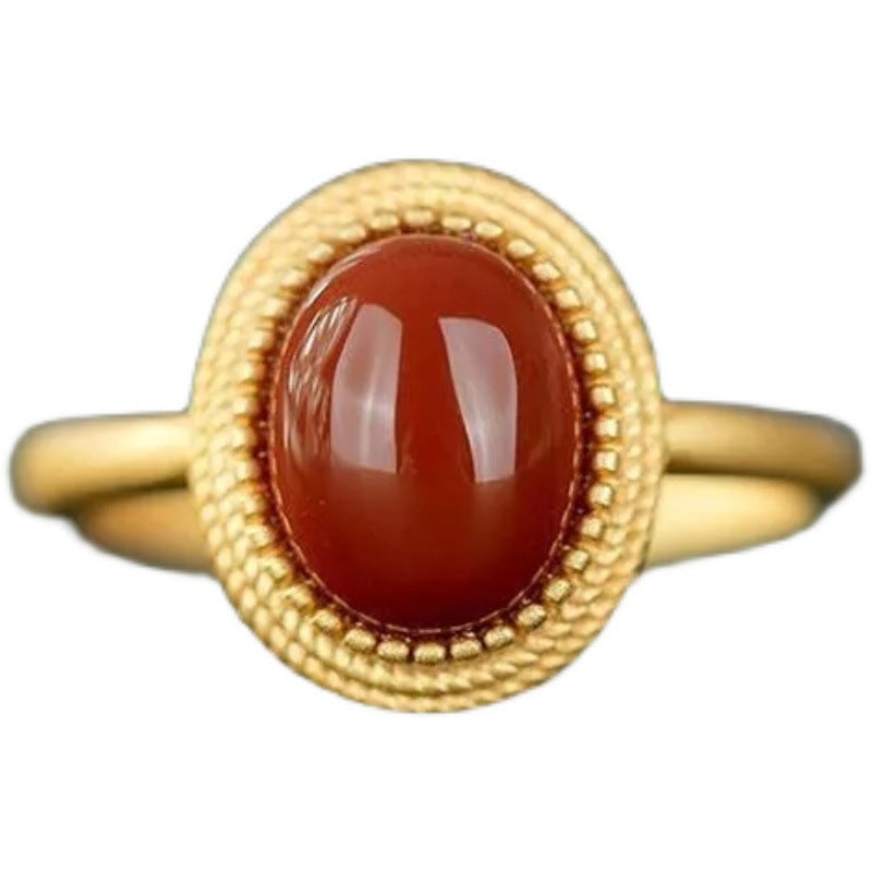 Delicate Artisan Gold Ring