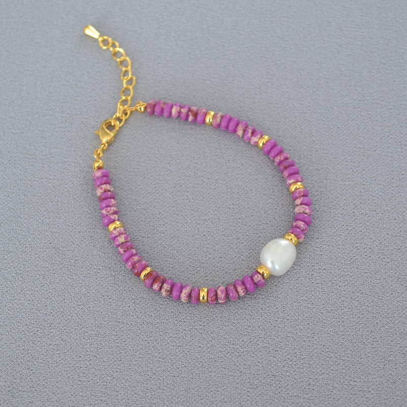 Delicate Artisan Pearl Bracelet