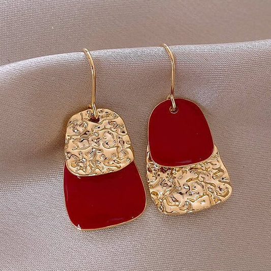 Delicate Artisan Gold Earring