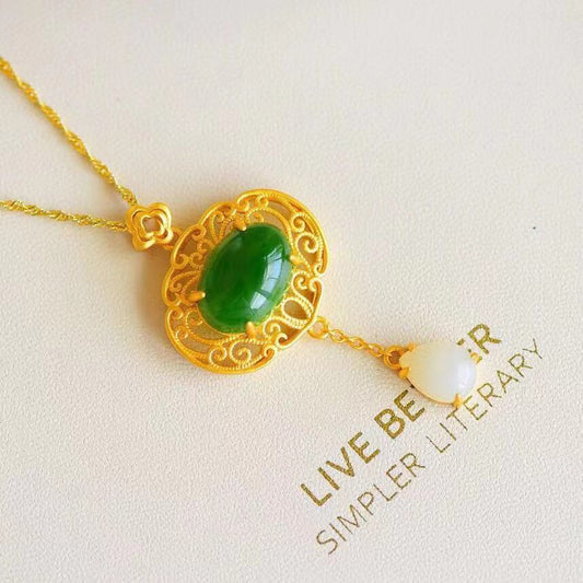 Vintage Handmade Gold Necklace