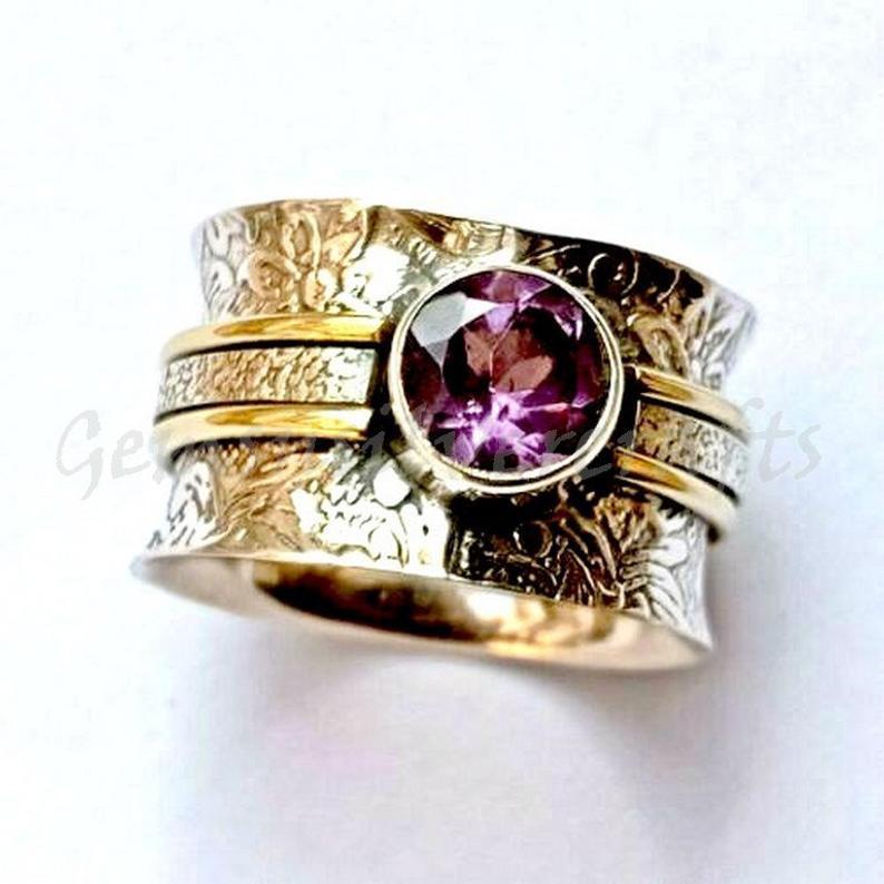 Delicate Artisan Gold Ring