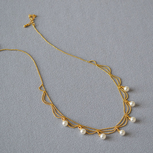 Vintage Handmade Pearl Necklace