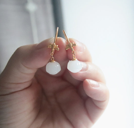 Delicate Artisan Gold Earring