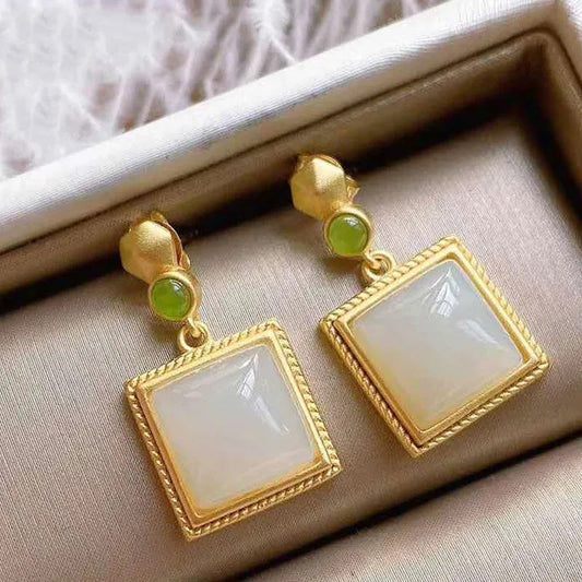 Delicate Artisan Gold Earring