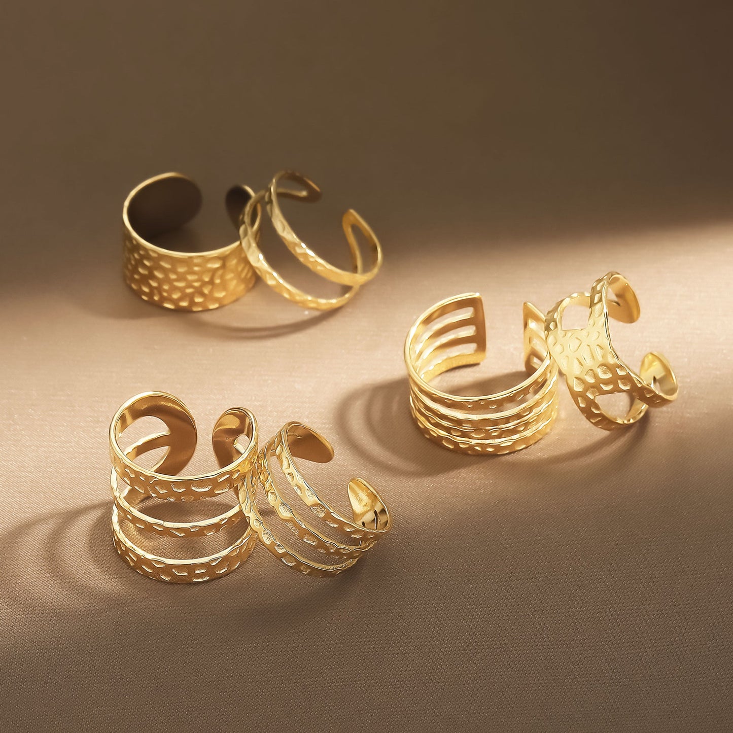 Delicate Artisan Gold Ring