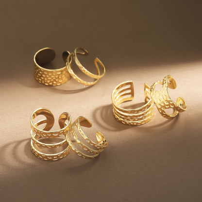 Delicate Artisan Gold Ring