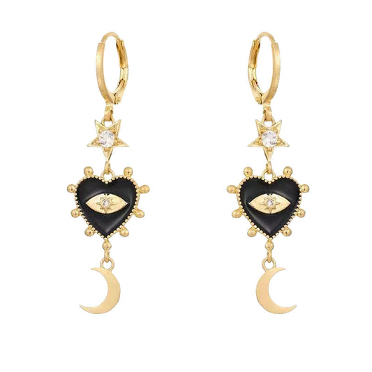 Vintage Handmade Gold Earring