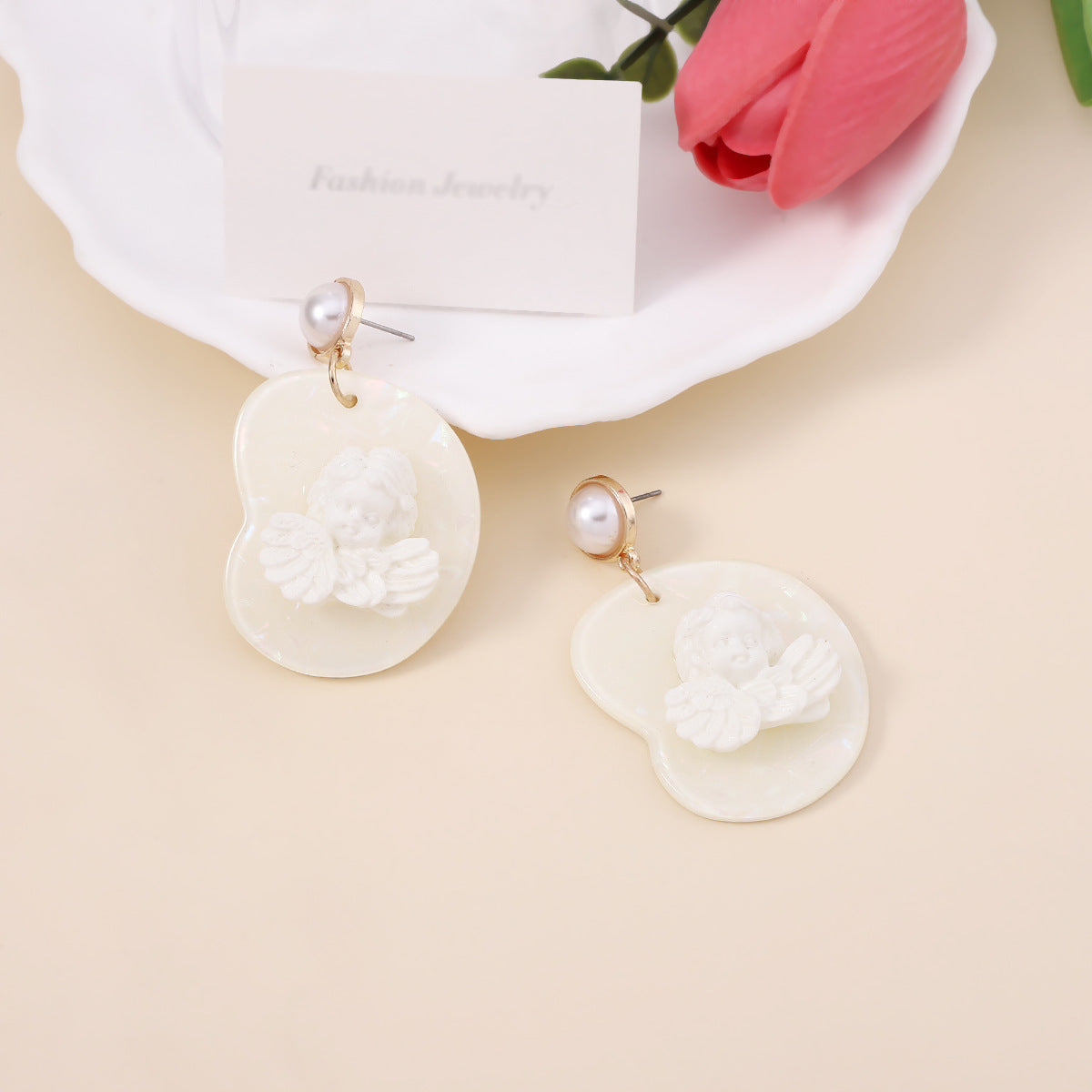 Delicate Artisan Pearl Earring