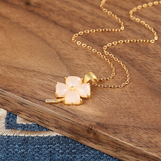 Delicate Artisan Gold Pendant