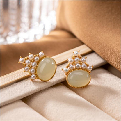 Vintage Handmade Gold Earring