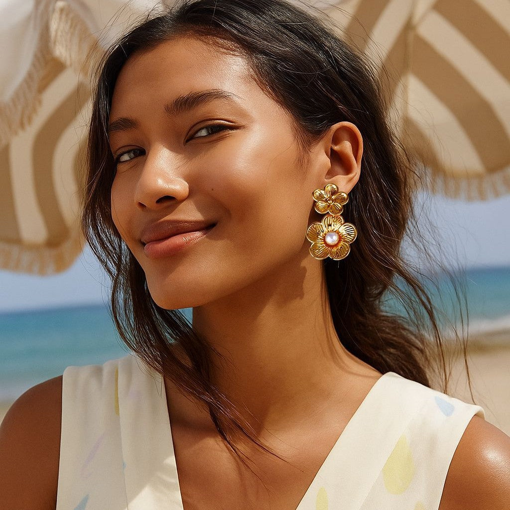 Delicate Artisan Pearl Earring