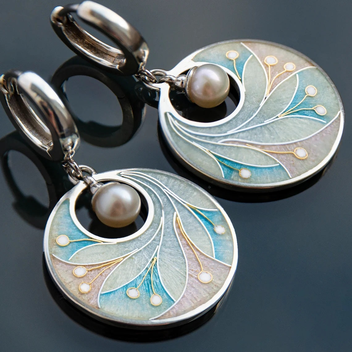 Delicate Artisan Pearl Earring