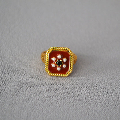 Romantic Pearl Ring for Special Moments